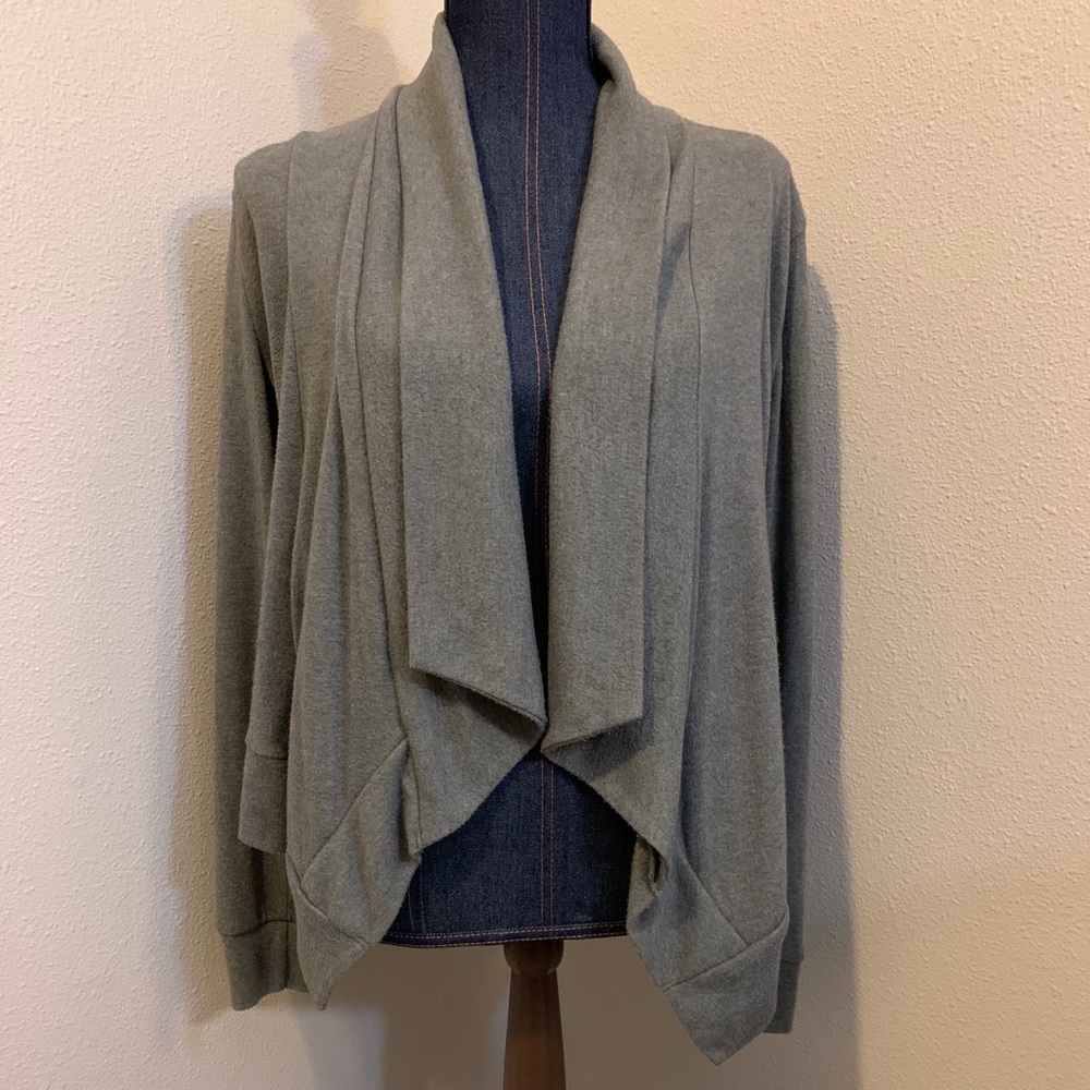 Gray cardigan